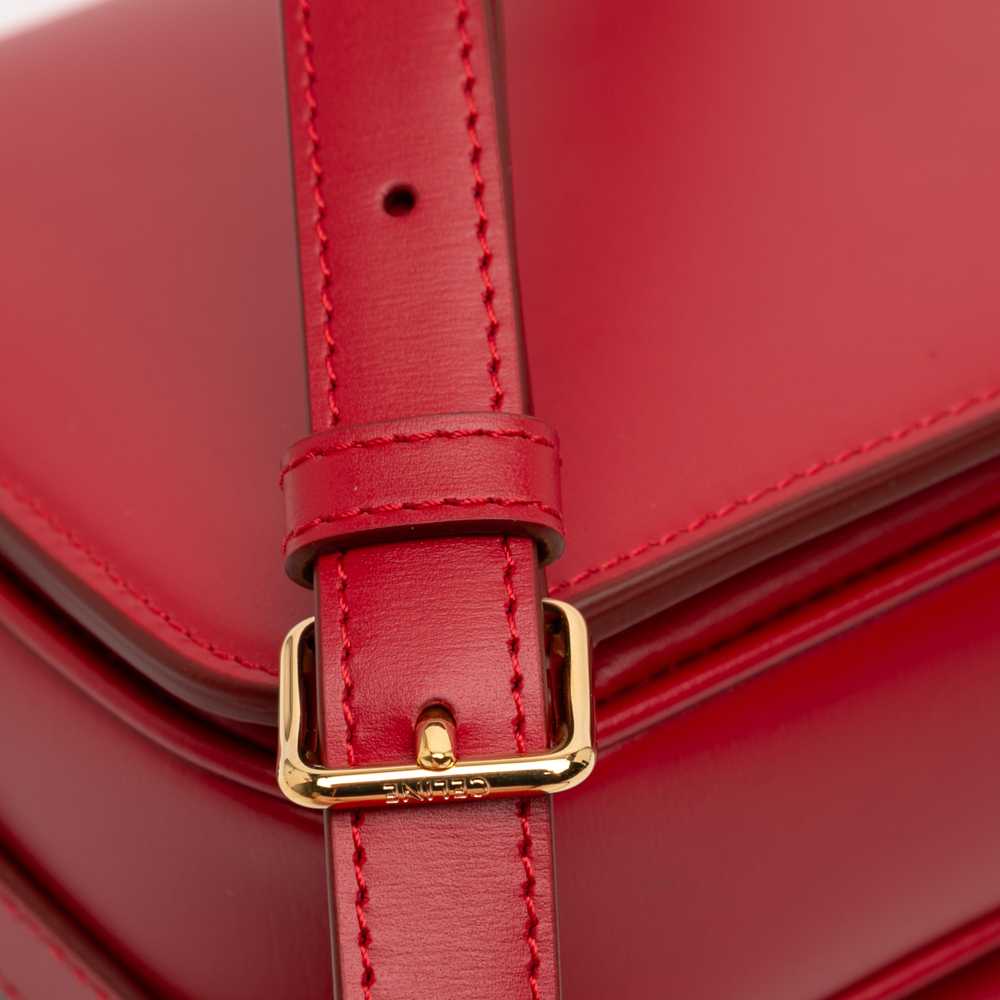 Pre-Loved Celine Teen Shiny Calfskin Triomphe Crossbody - Picture 7 of 11